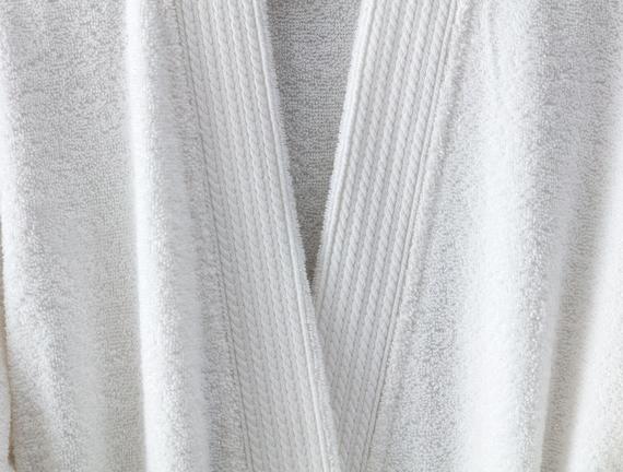 Ryella Kimono Unisex Bornoz - Beyaz