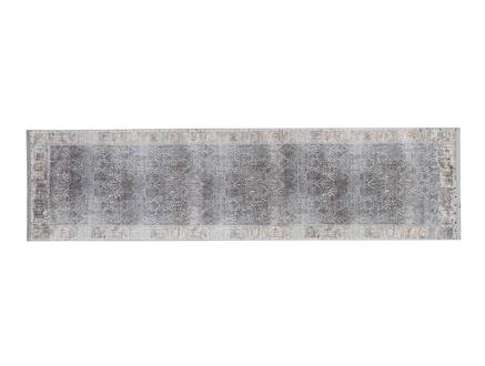 Mathilde Shinny Effect İpeksi Kadife Halı - Açık Gri - 80x300 cm