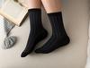 Pied De Poule Kadın Soket Çorap - Siyah