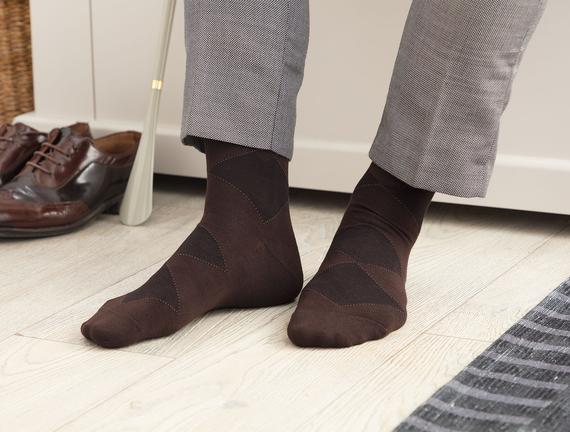 Carlo Erkek Soket Çorap - Kahverengi