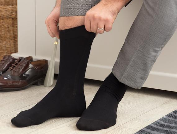 Anageta Bambu Erkek Soket Çorap - Siyah