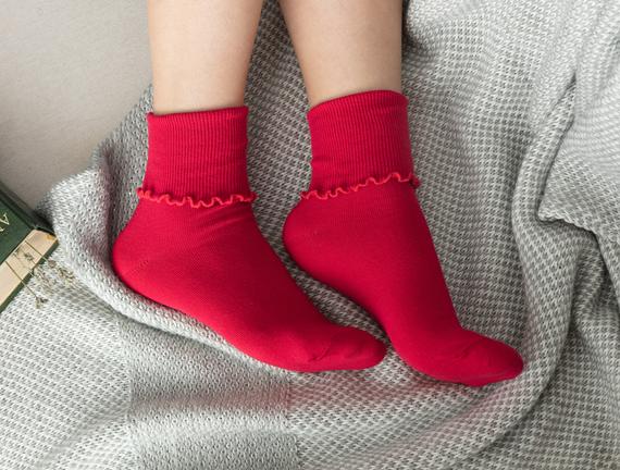 Chantalle Kadın Soket Çorap - Kırmızı