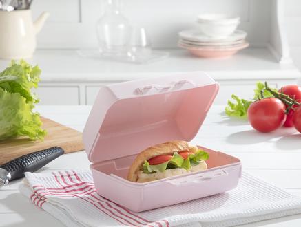 Yvonna Geniş Lunch Box - Soft Pudra