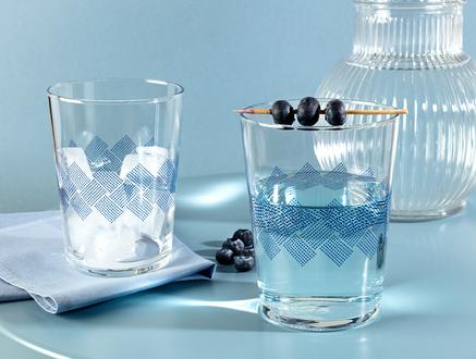 Pierretta-Blue Rugs 4-lü Meşrubat Bardağı Seti
