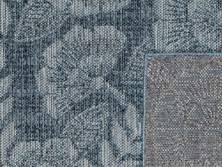 Roesia Halı - Mavi / Beyaz - 150x230 cm
