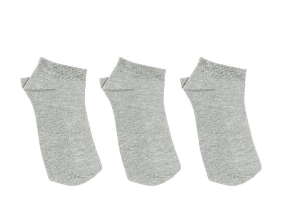 Fidelite Erkek 3-lü Patik Çorap - Gri