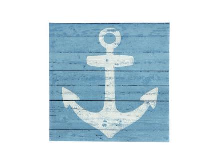 Anchor Sign Blue Desenli Peçete - Kare