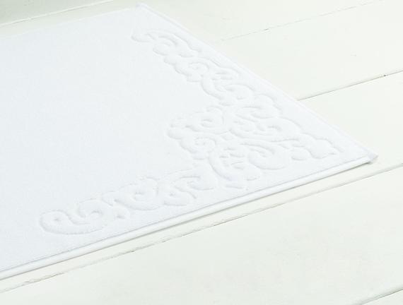 Orlena Ayak Havlusu - Beyaz - 50x80 cm