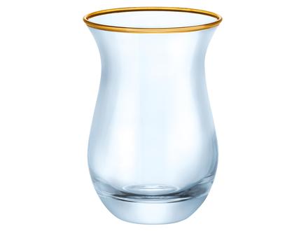 Clarette-Altın Yaldızlı Mavi 6'lı Çay Bardağı Seti 168 Ml