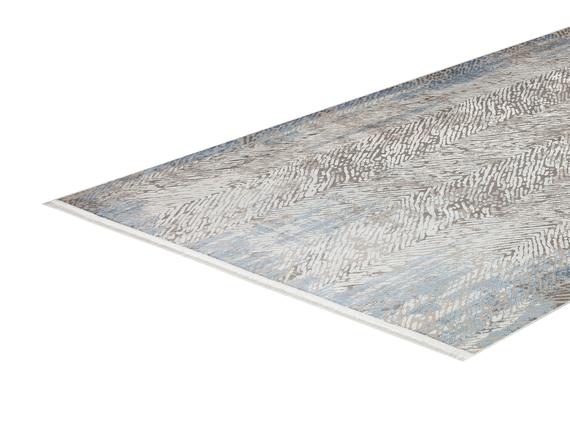 Adalin İplik Boyalı Kadife Halı - Mavi - 120x180 cm