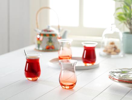 Clarette-Orange World 6-lı Çay Bardağı Seti
