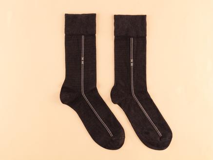 Hıbou Erkek Soket Çorap - Kahverengi