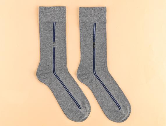 Hıbou Erkek Soket Çorap - Gri
