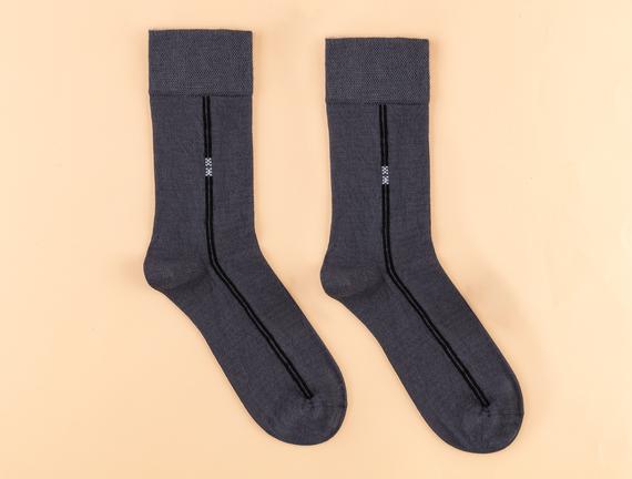 Hıbou Erkek Soket Çorap - Füme