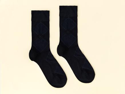 Léopard Erkek Soket Çorap - Lacivert