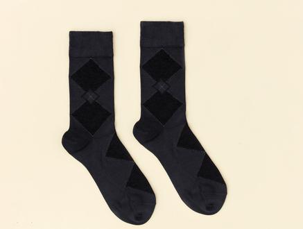 Léopard Erkek Soket Çorap - Füme