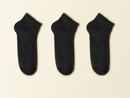 Fıdelıte Erkek 3'lü Patik Çorap - Siyah